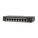 Nedis NSWH8P110BK Netwerk-switch Bekabelde Snelheid: Gigabit Aantal Ethernetpoorten: 8
