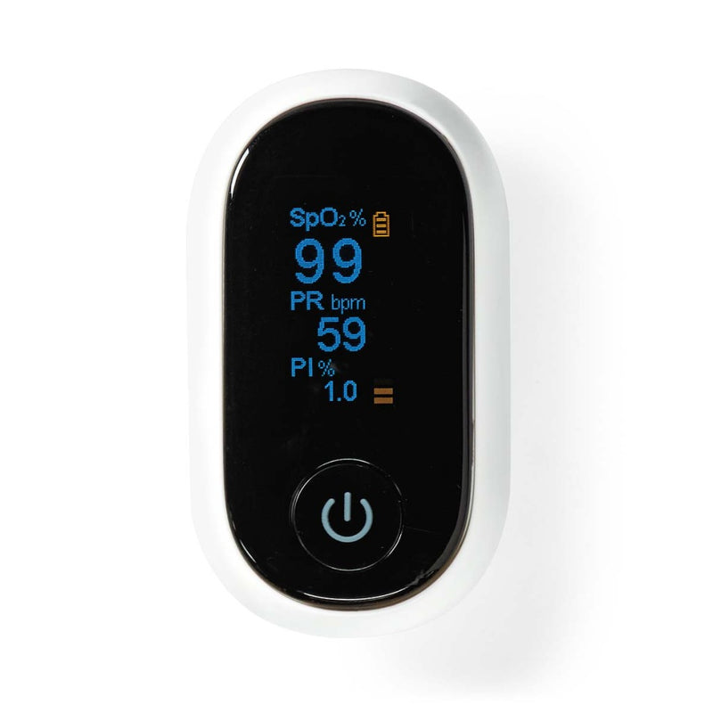 Nedis BTHOX10WT Smartlife Pulse Oximeter Bluetooth&reg; Oled-scherm Anti-bewegingsinterferentie / A