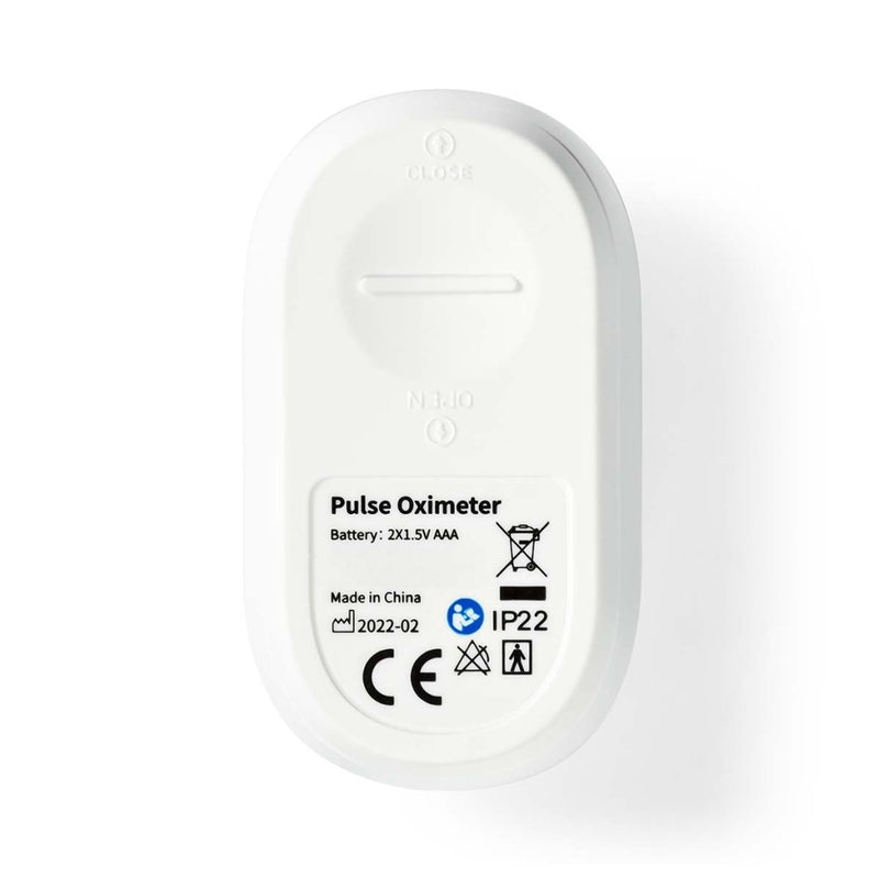 Nedis BTHOX10WT Smartlife Pulse Oximeter Bluetooth&reg; Oled-scherm Anti-bewegingsinterferentie / A