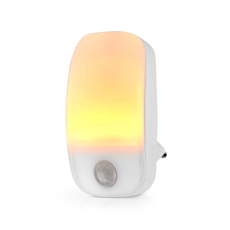 Nedis LNLW10WT Nachtlampje Met Stekker Bewegingssensor 0.55 W 11 Lm Warm Wit