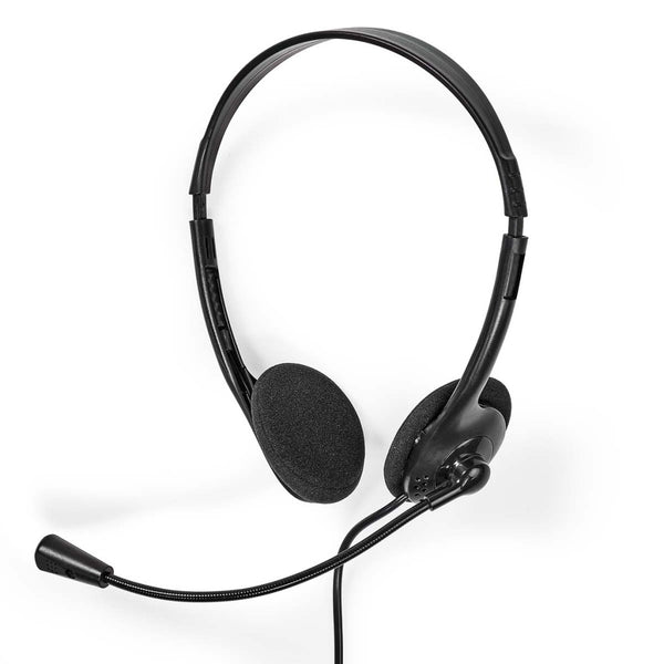 Nedis CHSTU110BK Pc-headset On-ear Stereo Usb Type-a / Usb Type-c&trade; Inklapbare Microfoon Zwart