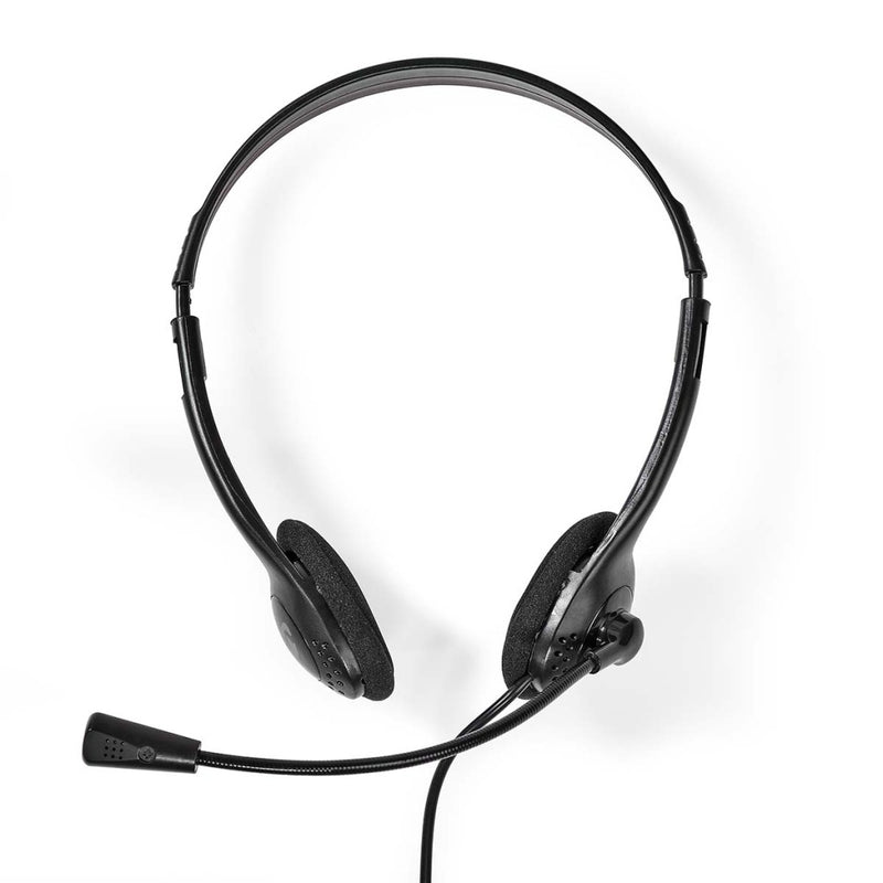 Nedis CHSTU110BK Pc-headset On-ear Stereo Usb Type-a / Usb Type-c&trade; Inklapbare Microfoon Zwart