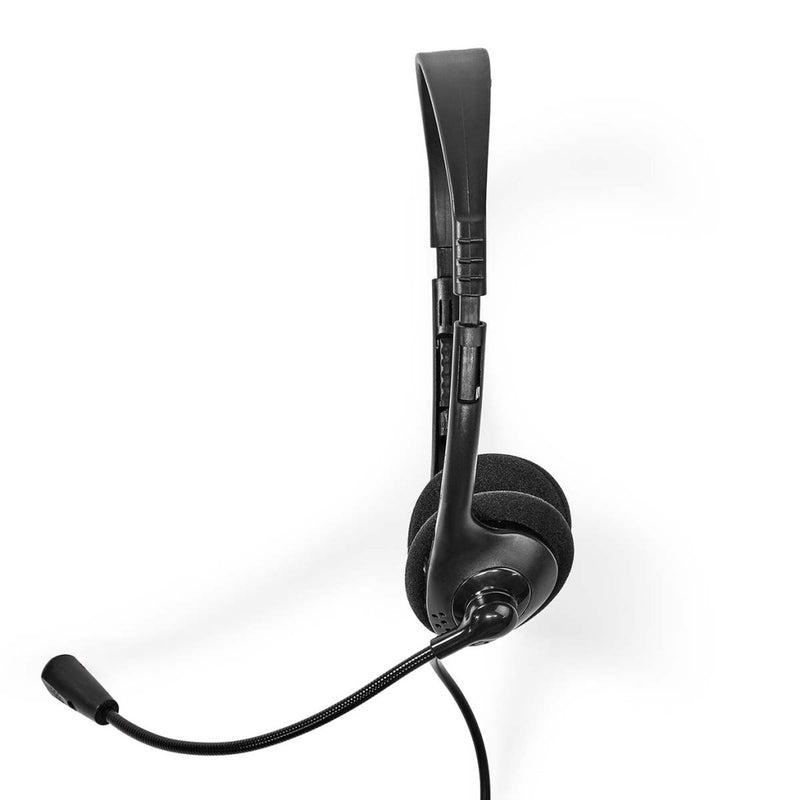 Nedis CHSTU110BK Pc-headset On-ear Stereo Usb Type-a / Usb Type-c&trade; Inklapbare Microfoon Zwart