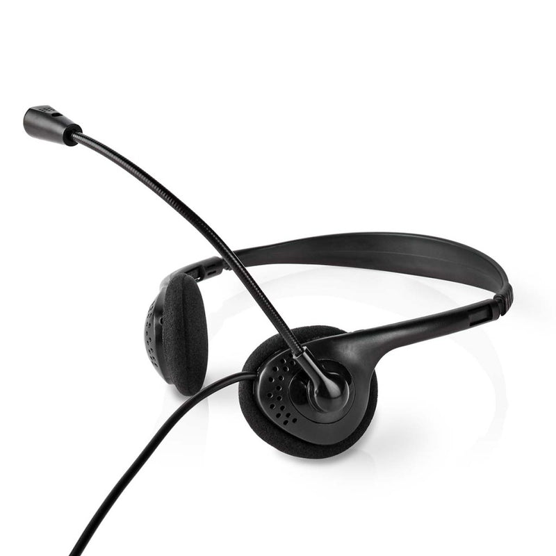 Nedis CHSTU110BK Pc-headset On-ear Stereo Usb Type-a / Usb Type-c&trade; Inklapbare Microfoon Zwart