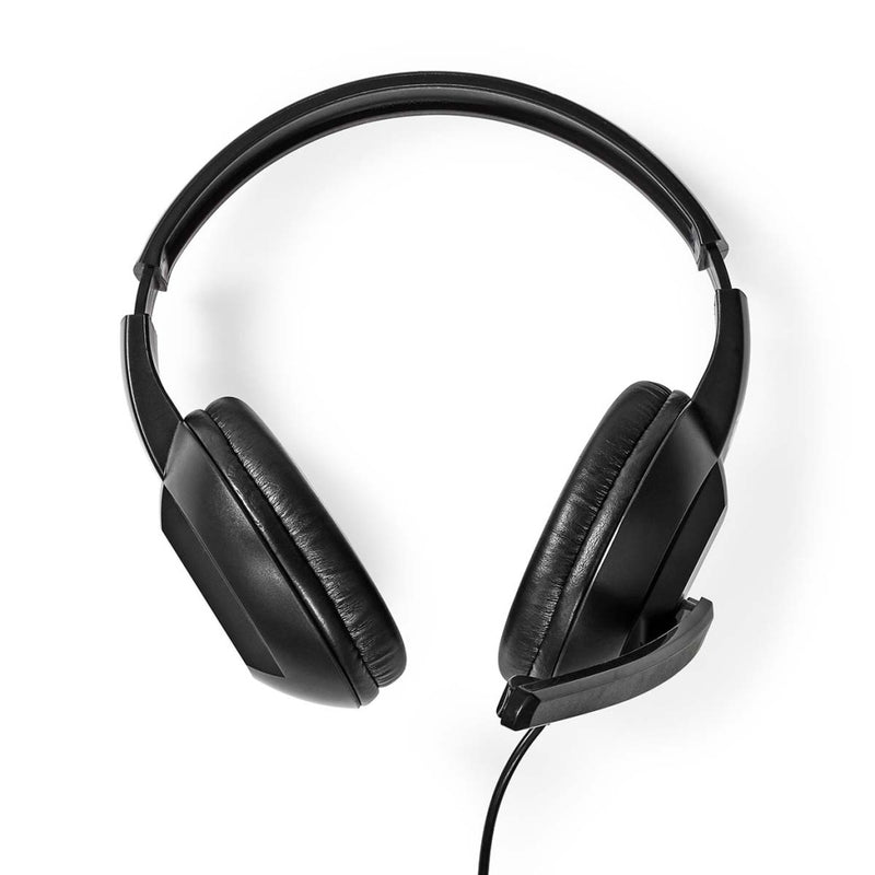 Nedis CHSTU210BK Pc-headset Over-ear Stereo Usb Type-a / Usb Type-c&trade; Inklapbare Microfoon Zwa