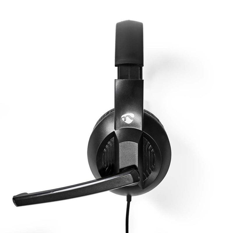 Nedis CHSTU210BK Pc-headset Over-ear Stereo Usb Type-a / Usb Type-c&trade; Inklapbare Microfoon Zwa