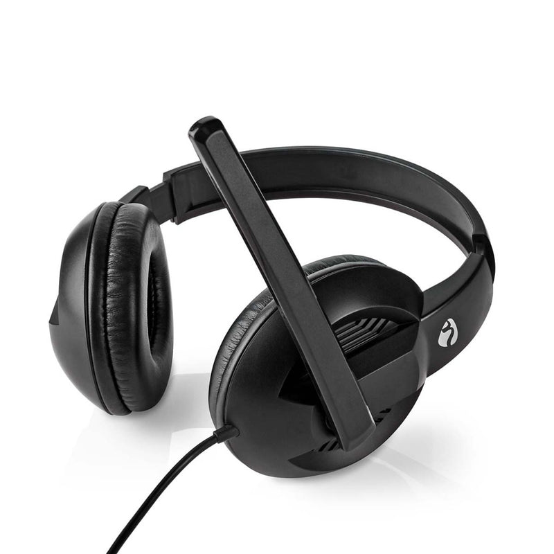 Nedis CHSTU210BK Pc-headset Over-ear Stereo Usb Type-a / Usb Type-c&trade; Inklapbare Microfoon Zwa