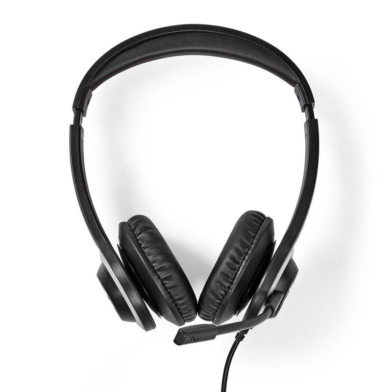 Nedis CHSTU310BK Pc-headset On-ear Stereo Usb Type-a / Usb Type-c&trade; Inklapbare Microfoon Zwart