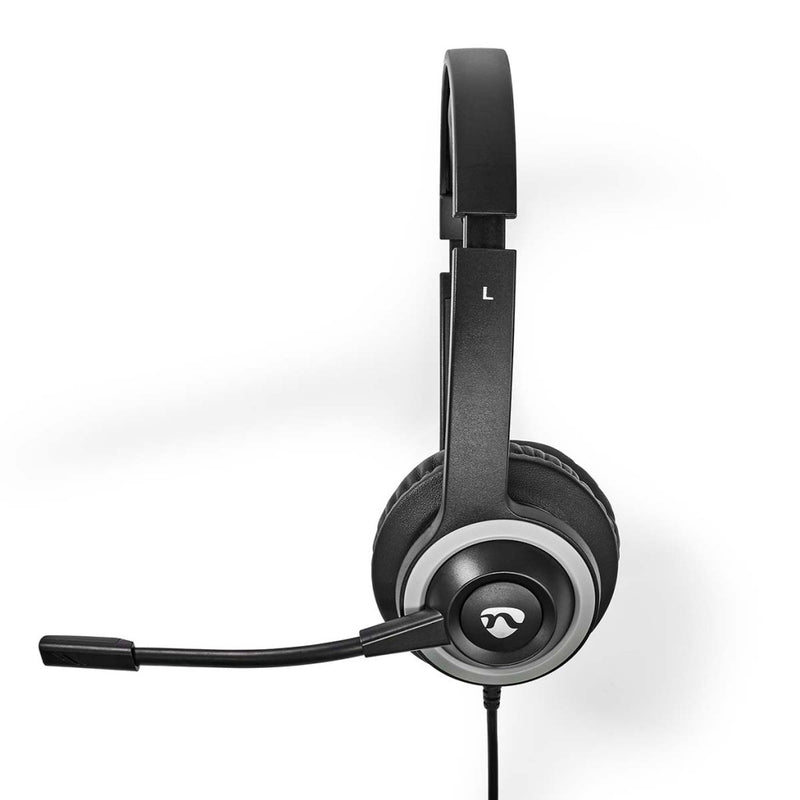 Nedis CHSTU310BK Pc-headset On-ear Stereo Usb Type-a / Usb Type-c&trade; Inklapbare Microfoon Zwart