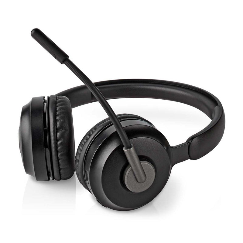 Nedis CHSTB310BK Pc-headset On-ear Stereo Bluetooth Inklapbare Microfoon Zwart