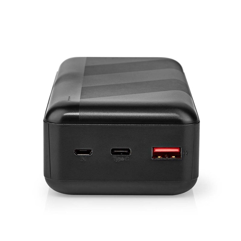Nedis UPBKPD30000BK Powerbank 30000 Mah 1.5 / 2.0 / 3.0 A Outputs: 2 Output: 1x Usb-a / 1x Usb-c&tr