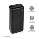 Nedis UPBKPD30000BK Powerbank 30000 Mah 1.5 / 2.0 / 3.0 A Outputs: 2 Output: 1x Usb-a / 1x Usb-c&tr