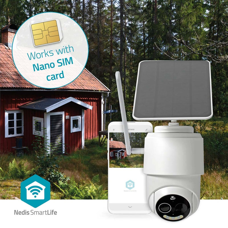 Nedis SIMCBO50WT Smartlife Camera Voor Buiten 4g Full Hd 1080p Kiep En Kantel Ip65 Cloud Opslag (op