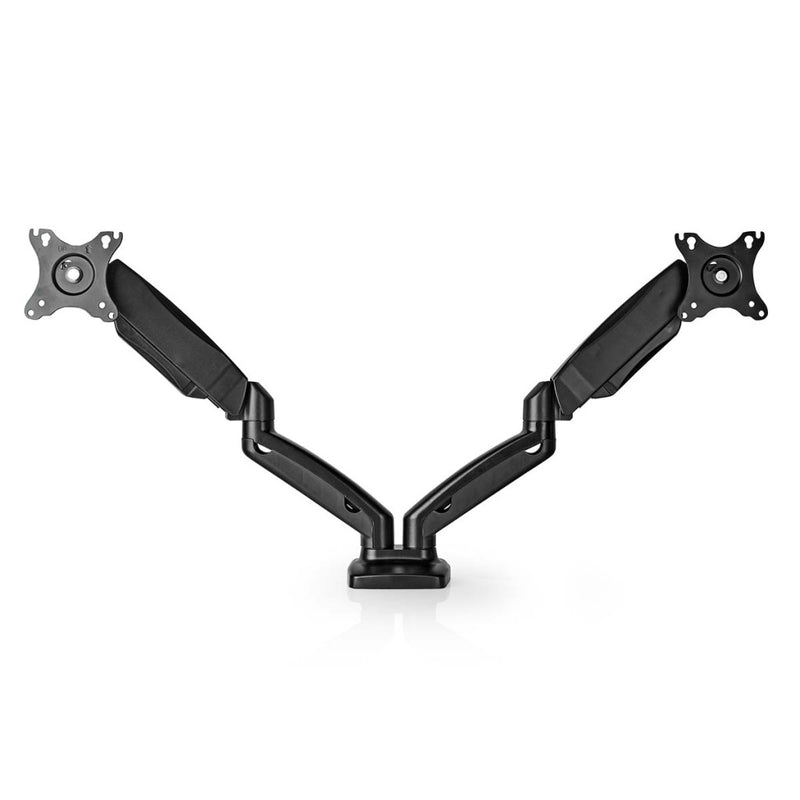 Nedis MMDOSGS110BK Monitorbeugel Voor Bureaus Gasveer 2 Scherm(en) 15 - 32 &quot; 75x75 / 100x100 D