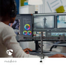 Nedis MMDOS110BK Monitorbeugel Voor Bureaus 2 Scherm(en) 15 - 32 &quot; 75x75 / 100x100 Draai- En K