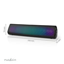 Nedis SPBT2006BK Bluetooth&reg;-speaker Maximale Batterijduur: 6 Uur Tafelmodel 18 W Stereo Ingebou