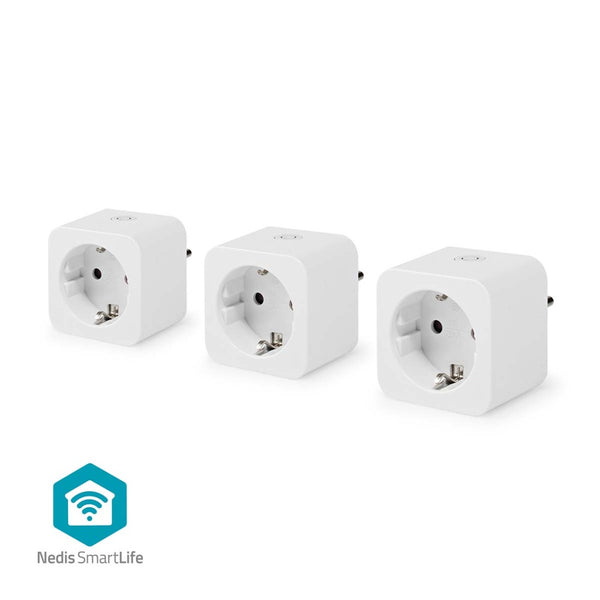 Nedis WIFIP121FWT3 Smartlife Smart Stekker Wi-fi Energiemeter 3680 W Type F (cee 7/7) 0 - 55 &deg;c