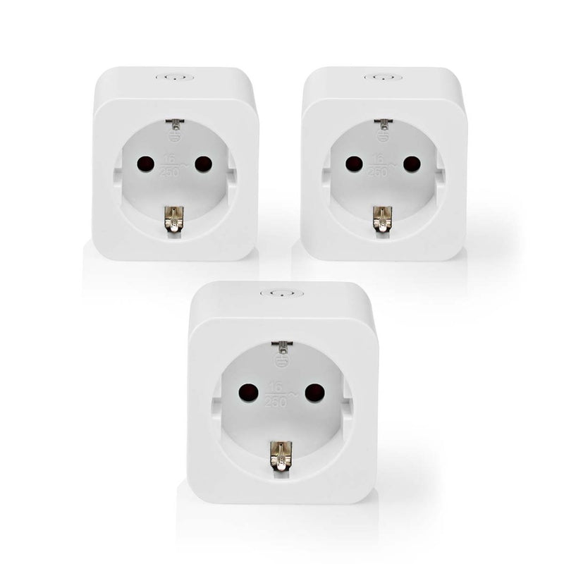 Nedis WIFIP121FWT3 Smartlife Smart Stekker Wi-fi Energiemeter 3680 W Type F (cee 7/7) 0 - 55 &deg;c