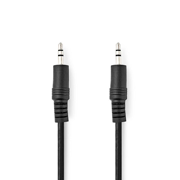 Nedis CAGL22000BK20 Stereo-audiokabel 3,5 Mm Male 3,5 Mm Male Vernikkeld 2.00 M Rond Zwart Label