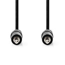 Nedis CAGL22000BK20 Stereo-audiokabel 3,5 Mm Male 3,5 Mm Male Vernikkeld 2.00 M Rond Zwart Label