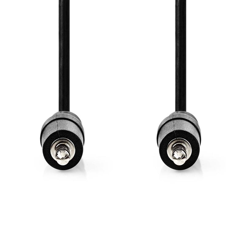 Nedis CAGL22000BK50 Stereo-audiokabel 3,5 Mm Male 3,5 Mm Male Vernikkeld 5.00 M Rond Zwart Label
