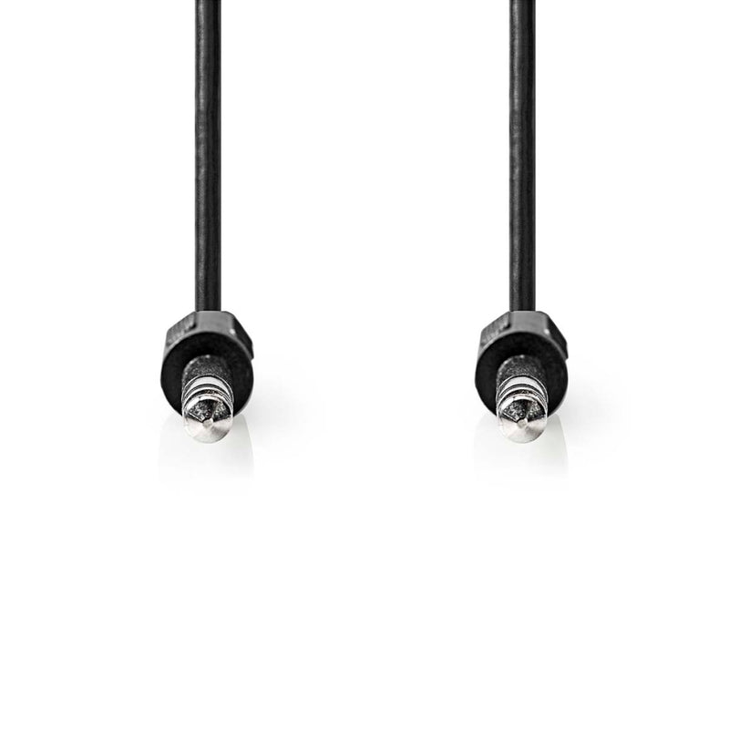 Nedis CAGL23000BK20 Stereo-audiokabel 6,35 Mm Male 6,35 Mm Male Vernikkeld 2.00 M Rond Zwart Label