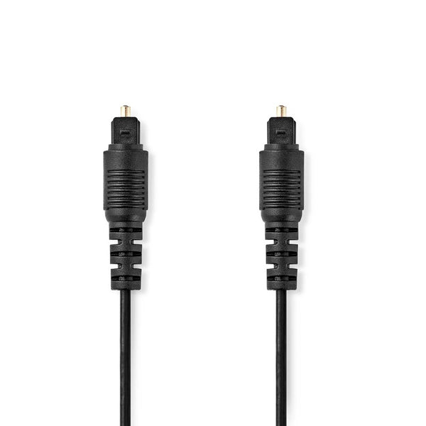 Nedis CAGL25000BK30 Optische Audiokabel Toslink Male Toslink Male 3.00 M Rond Pvc Zwart Label