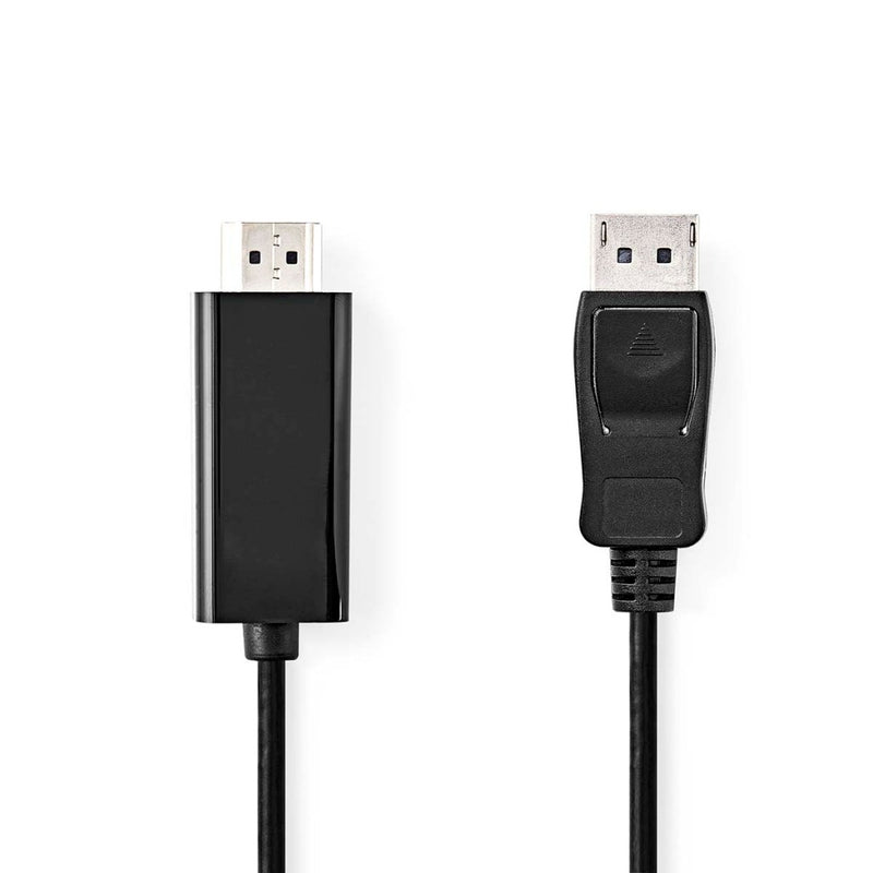 Nedis CCGL37100BK10 Displayport-kabel Displayport Male Hdmi&trade; Connector 1080p Vernikkeld 1.00
