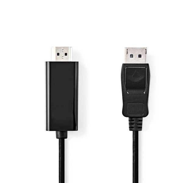 Nedis CCGL37100BK20 Displayport-kabel Displayport Male Hdmi&trade; Connector 1080p Vernikkeld 2.00