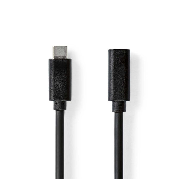 Nedis CCGL64010BK20 Usb-kabel Usb 3.2 Gen 1 Usb-c&trade; Male Usb-c&trade; Female 60 W 4k@60hz 5 Gb
