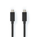 Nedis CCGL64020BK20 Usb-kabel Usb 3.2 Gen 2x2 Usb-c&trade; Male Usb-c&trade; Male 100 W 4k@60hz 20