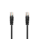 Nedis CCGL85100BK20 Cat5e-kabel U/utp Rj45 Male Rj45 Male 2.00 M Rond Pvc Zwart Label