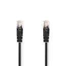 Nedis CCGL85100BK30 Cat5e-kabel U/utp Rj45 Male Rj45 Male 3.00 M Rond Pvc Zwart Label