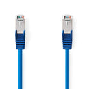 Nedis CCGL85121BU20 Cat5e-kabel Sf/utp Rj45 Male Rj45 Male 2.00 M Rond Pvc Blauw Label