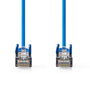 Nedis CCGL85121BU20 Cat5e-kabel Sf/utp Rj45 Male Rj45 Male 2.00 M Rond Pvc Blauw Label