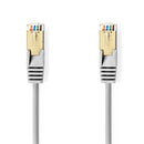 Nedis CCGL85121GY05 Cat5e-kabel Sf/utp Rj45 Male Rj45 Male 0.50 M Rond Pvc Grijs Label