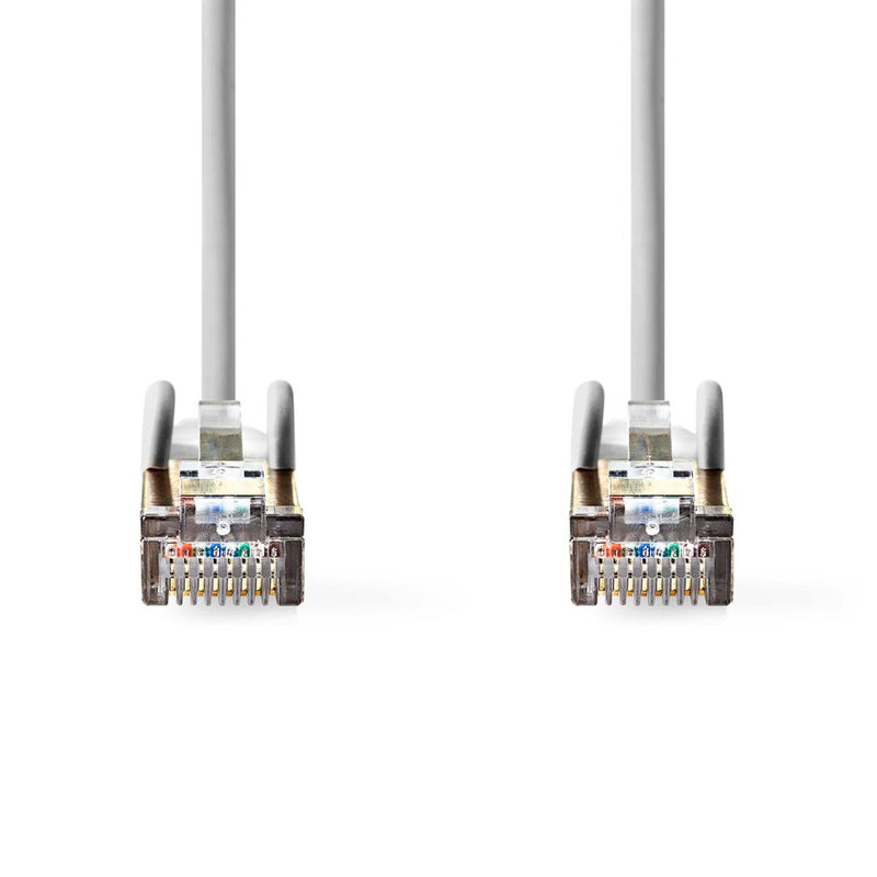 Nedis CCGL85121GY05 Cat5e-kabel Sf/utp Rj45 Male Rj45 Male 0.50 M Rond Pvc Grijs Label
