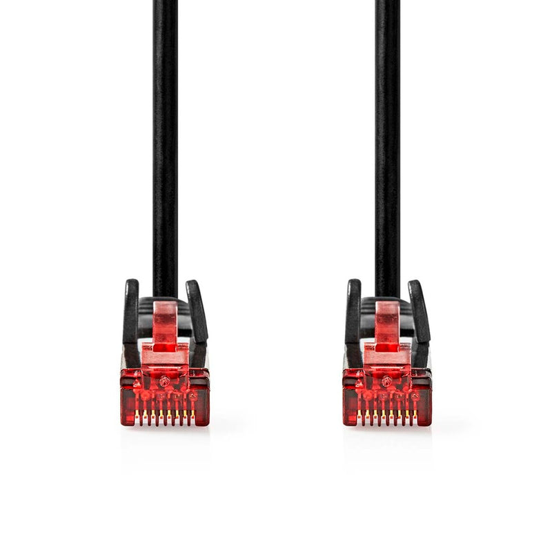Nedis CCGL85200BK20 Cat6-kabel Rj45 Male Rj45 Male U/utp 2.00 M Rond Pvc Zwart Label