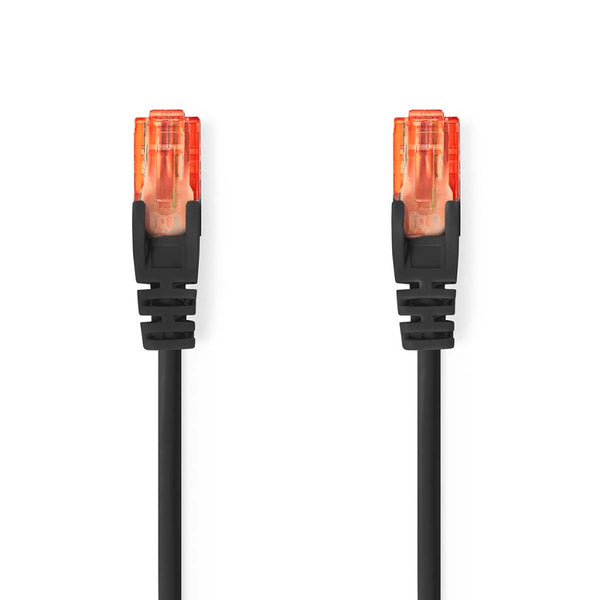 Nedis CCGL85200BK200 Cat6-kabel Rj45 Male Rj45 Male U/utp 20.0 M Rond Pvc Zwart Label