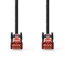Nedis CCGL85221BK20 Cat6-kabel Rj45 Male Rj45 Male S/ftp 2.00 M Rond Lszh Zwart Label