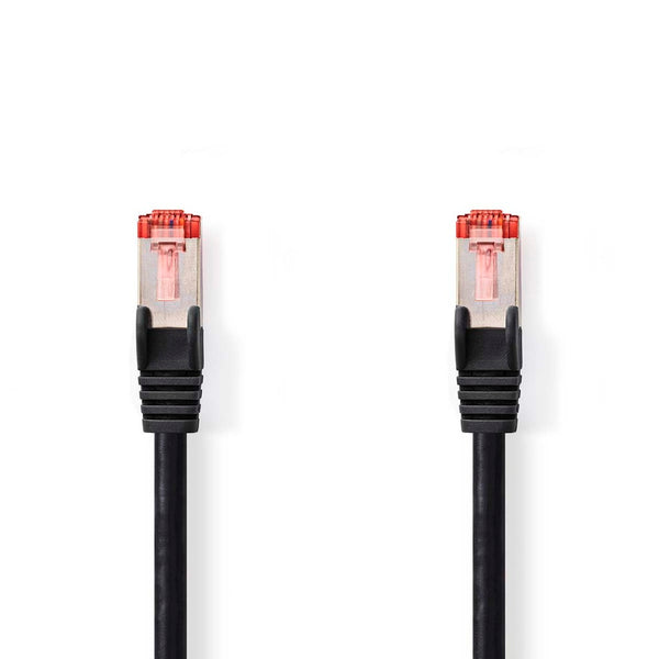 Nedis CCGL85221BK200 Cat6-kabel Rj45 Male Rj45 Male S/ftp 20.0 M Rond Lszh Zwart Label