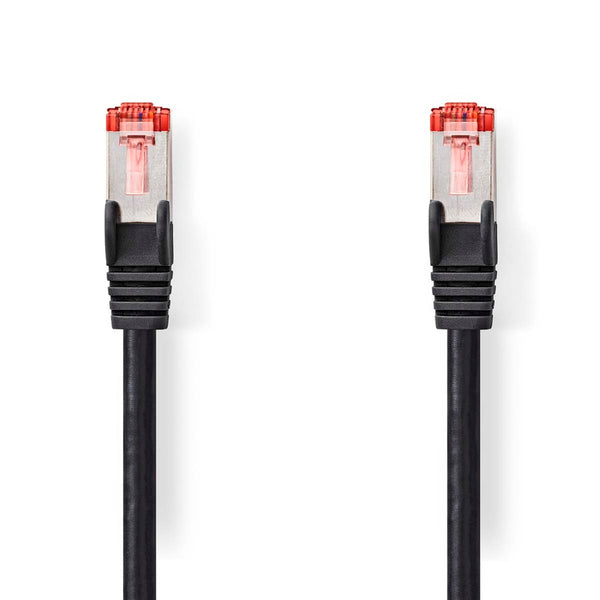 Nedis CCGL85221BK30 Cat6-kabel Rj45 Male Rj45 Male S/ftp 3.00 M Rond Lszh Zwart Label