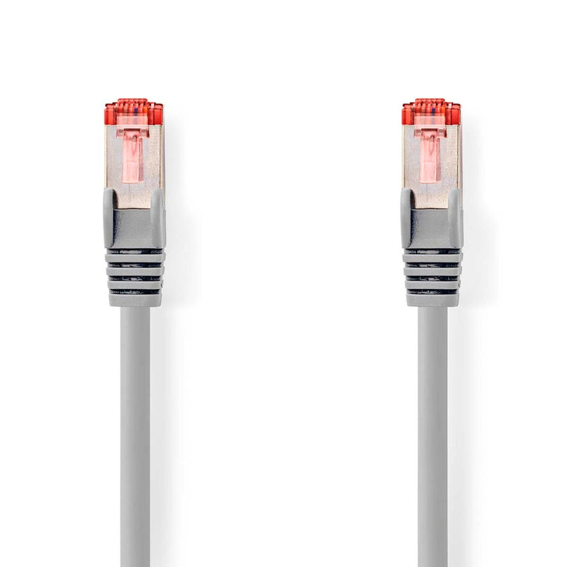 Nedis CCGL85221GY75 Cat6-kabel Rj45 Male Rj45 Male S/ftp 7.50 M Rond Lszh Grijs Label