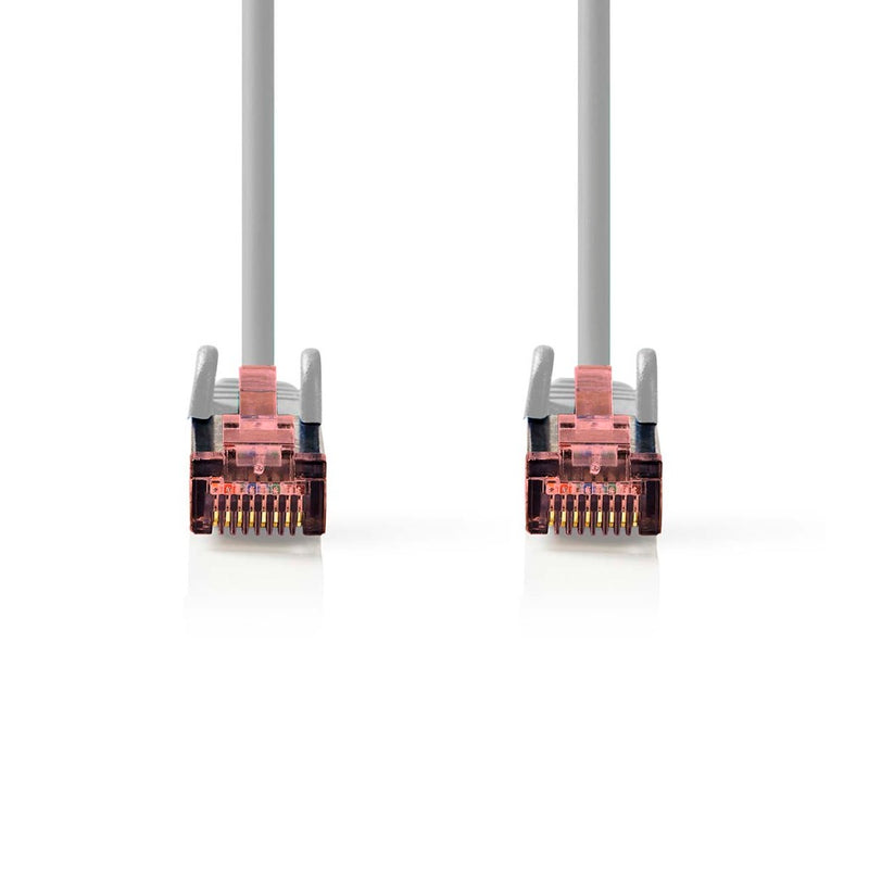 Nedis CCGL85221GY75 Cat6-kabel Rj45 Male Rj45 Male S/ftp 7.50 M Rond Lszh Grijs Label