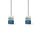 Nedis CCGL85330WT20 Cat6a-kabel S/ftp Rj45 Male Rj45 Male 2.00 M Snagless Rond Lszh Wit Label