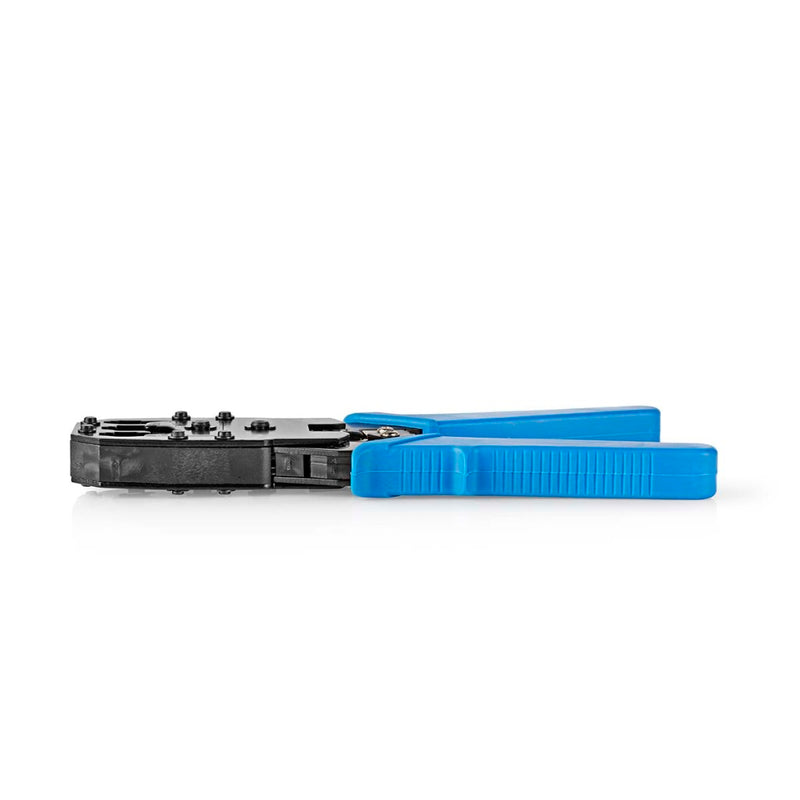 Nedis CCGB89510BU Krimptang Cat5 / Cat5e / Cat6 / Cat6a / Rj10 / Rj11 / Rj45 Snijden / Strippen / T