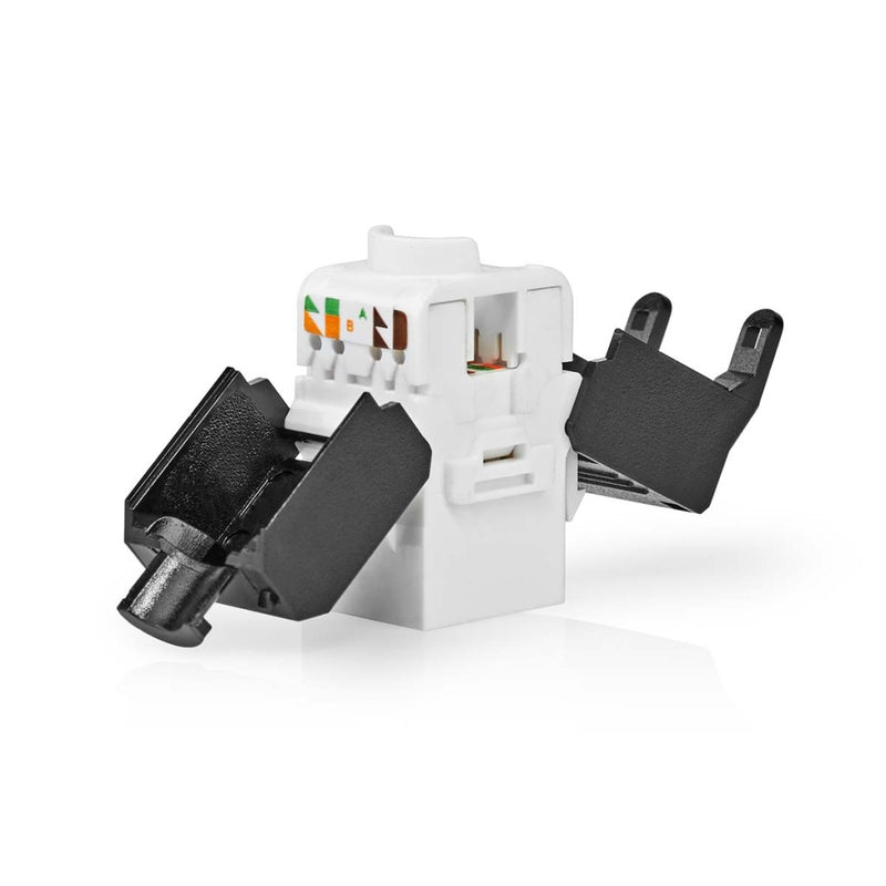 Nedis CCGB89710BK Keystone Cat6a Rj45 Female U/utp Abs Doos