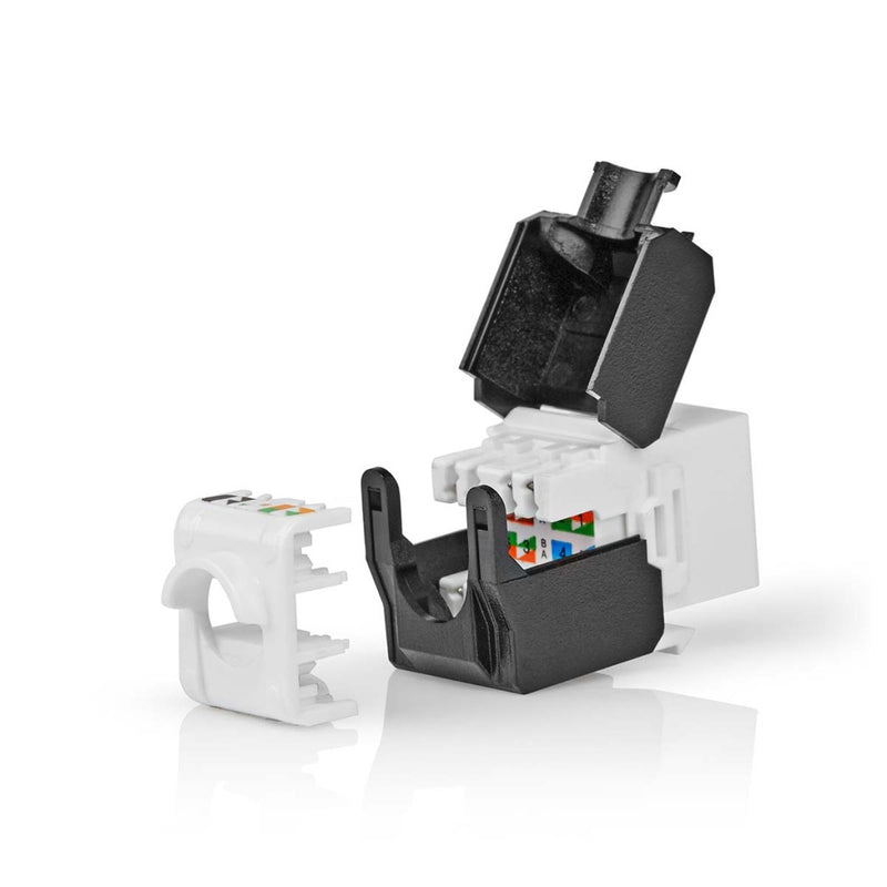 Nedis CCGB89710BK Keystone Cat6a Rj45 Female U/utp Abs Doos