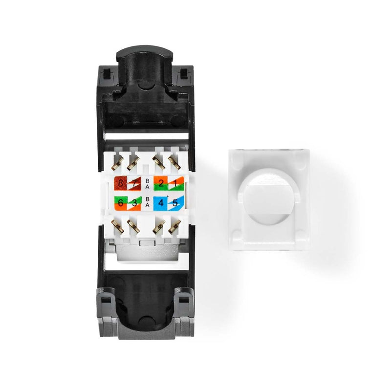 Nedis CCGB89710BK Keystone Cat6a Rj45 Female U/utp Abs Doos