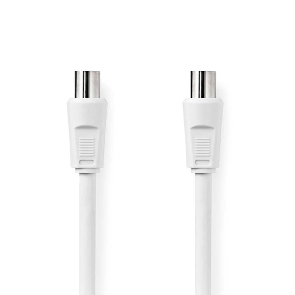 Nedis CSGL40000WT15 Coaxkabel Iec (coax) Male Iec (coax) Female Vernikkeld 90 Db 75 Ohm Dubbel Afge